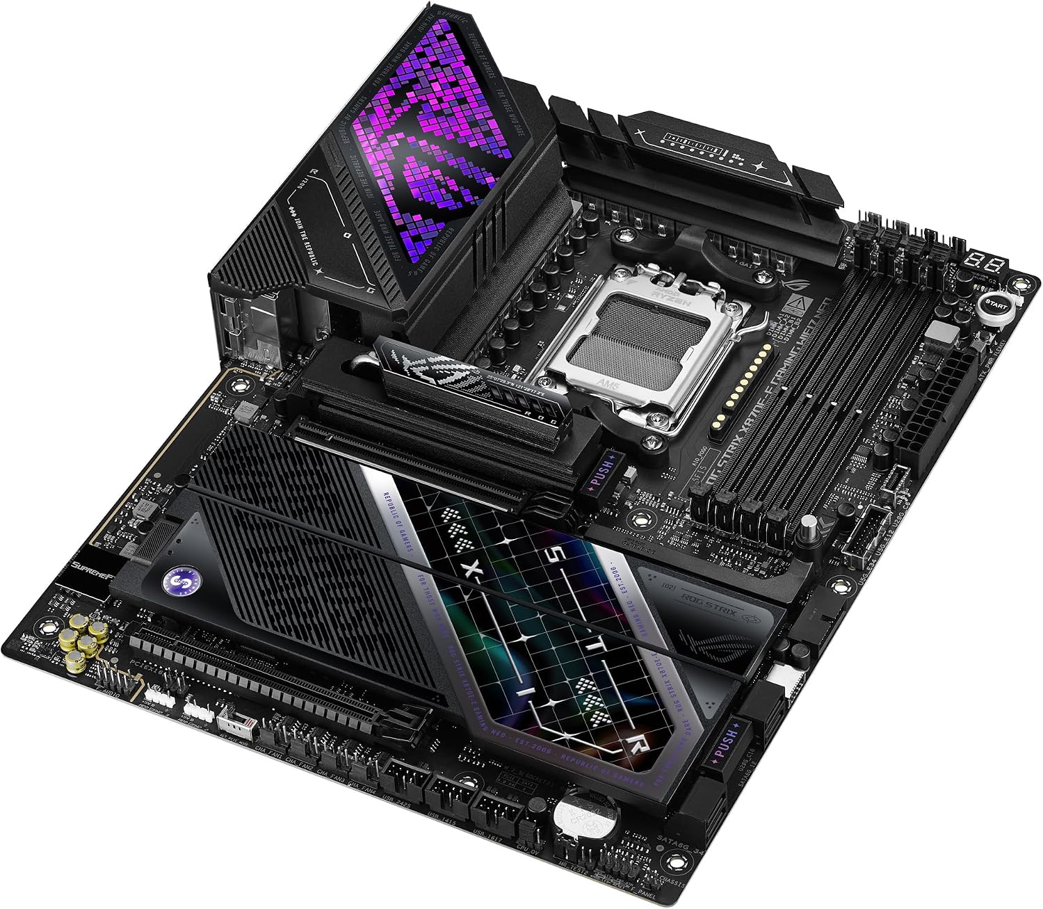 Motherboard ASUS ROG STRIX X870E-E GAMING WIFI7 NEO AMD AM5 ATX DDR5 PCIe 5.0 5x M.2 - Imagem 8