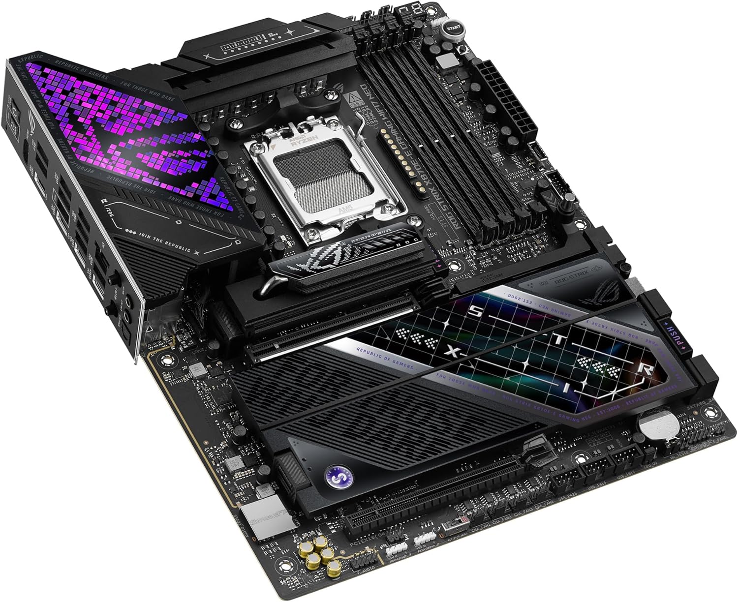 Motherboard ASUS ROG STRIX X870E-E GAMING WIFI7 NEO AMD AM5 ATX DDR5 PCIe 5.0 5x M.2 - Imagem 6