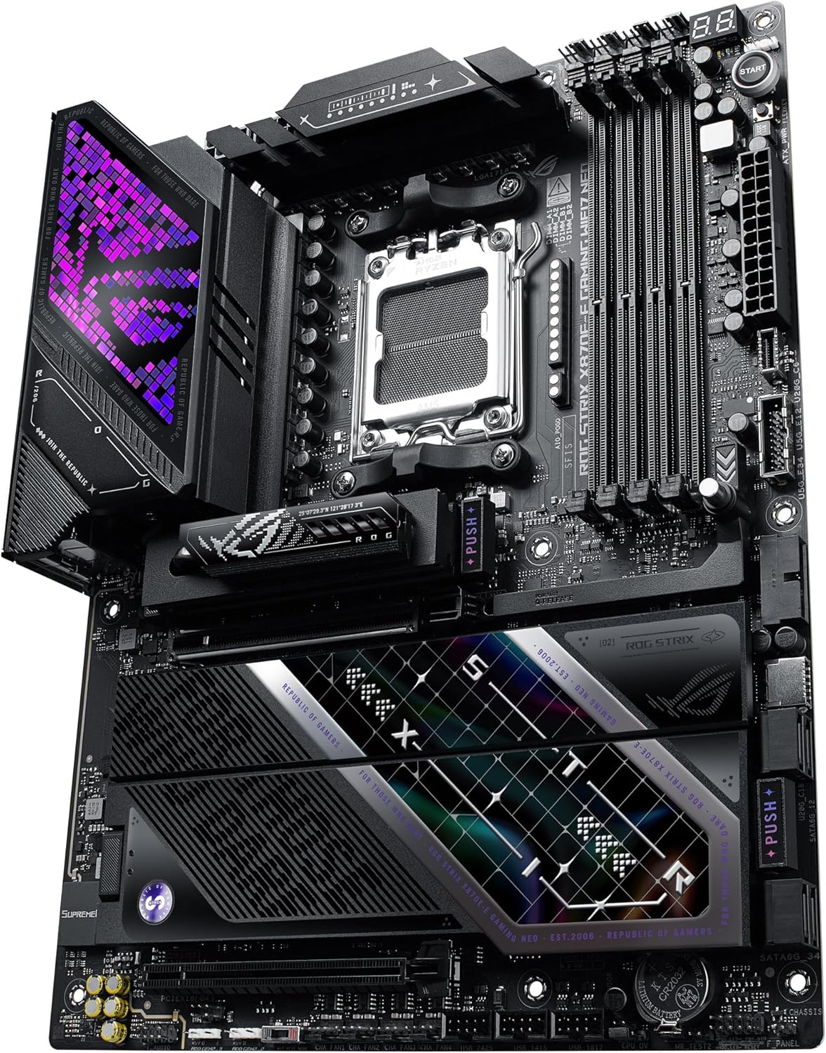 Motherboard ASUS ROG STRIX X870E-E GAMING WIFI7 NEO AMD AM5 ATX DDR5 PCIe 5.0 5x M.2 - Imagem 5