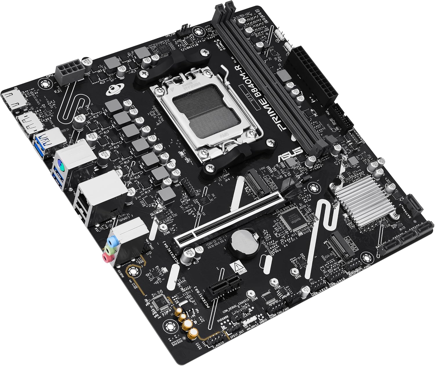 Motherboard ASUS B840 AMD mATX DDR5 HDMI DisplayPort PCIe 4.0 2x M.2 - Imagem 5