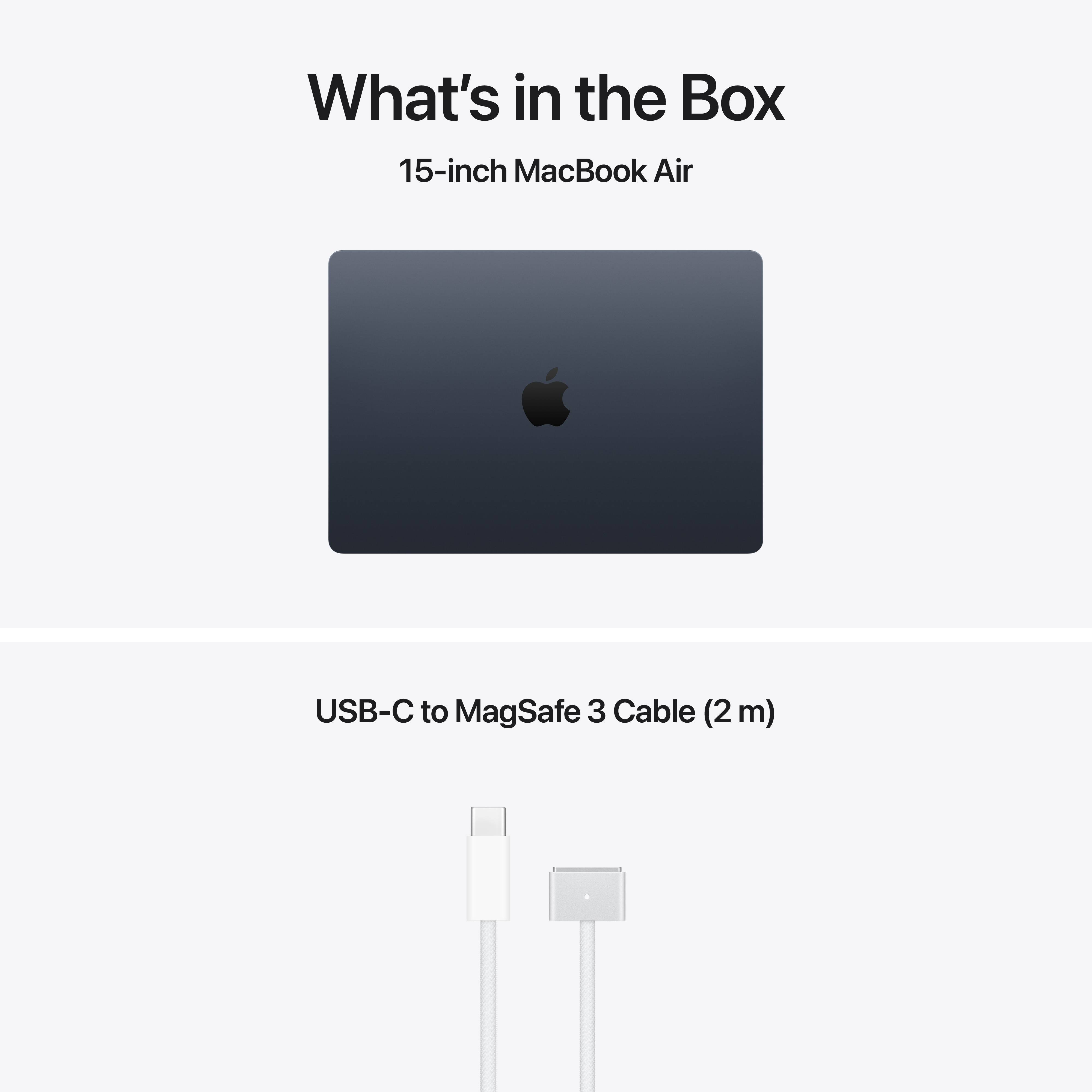 Portátil Apple MacBook Air 15" M5 10-Core CPU 10-Core GPU 24GB 1TB SSD Meia-noite - Imagem 9