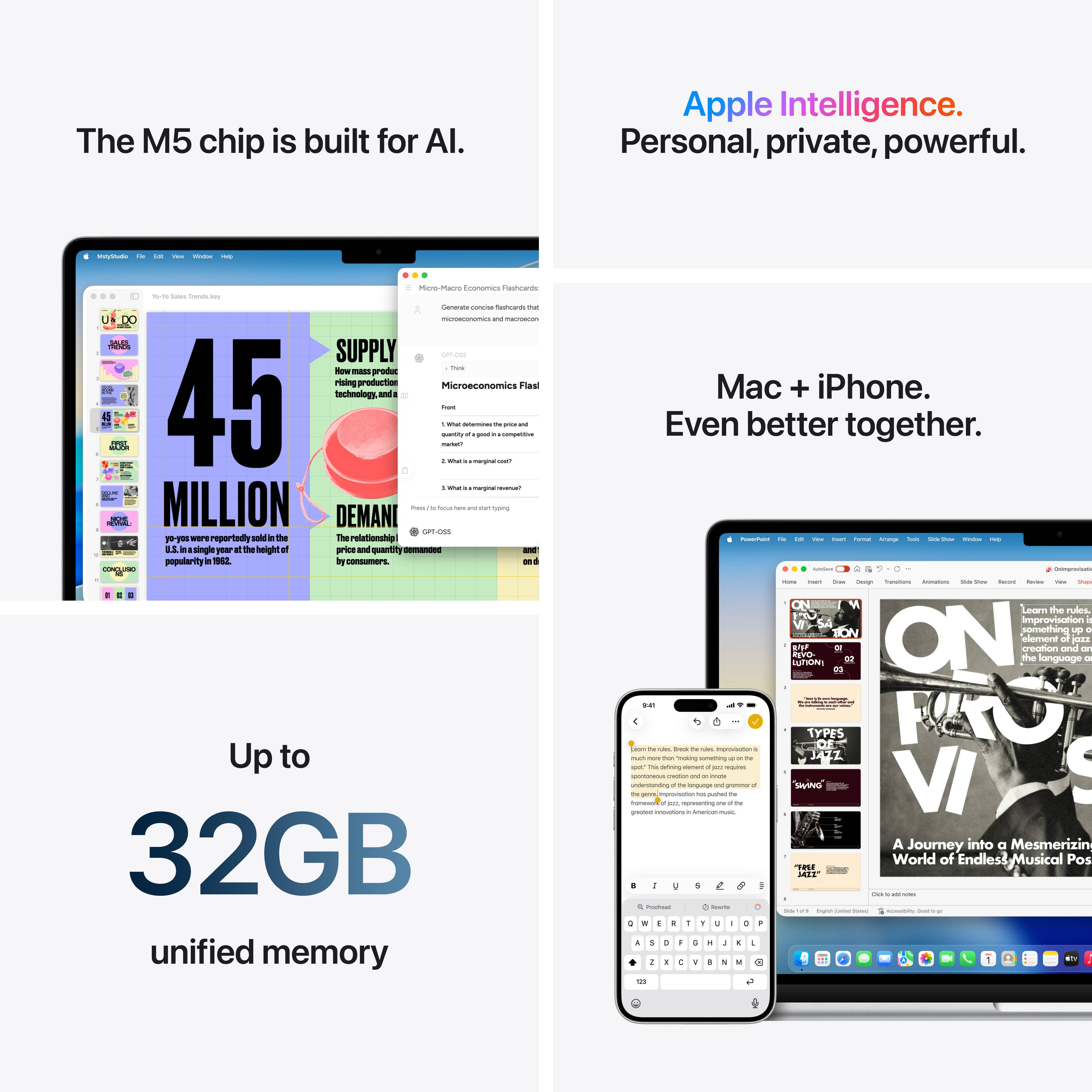 Portátil Apple MacBook Air 15" M5 10-Core CPU 10-Core GPU 24GB 1TB SSD Meia-noite - Imagem 8