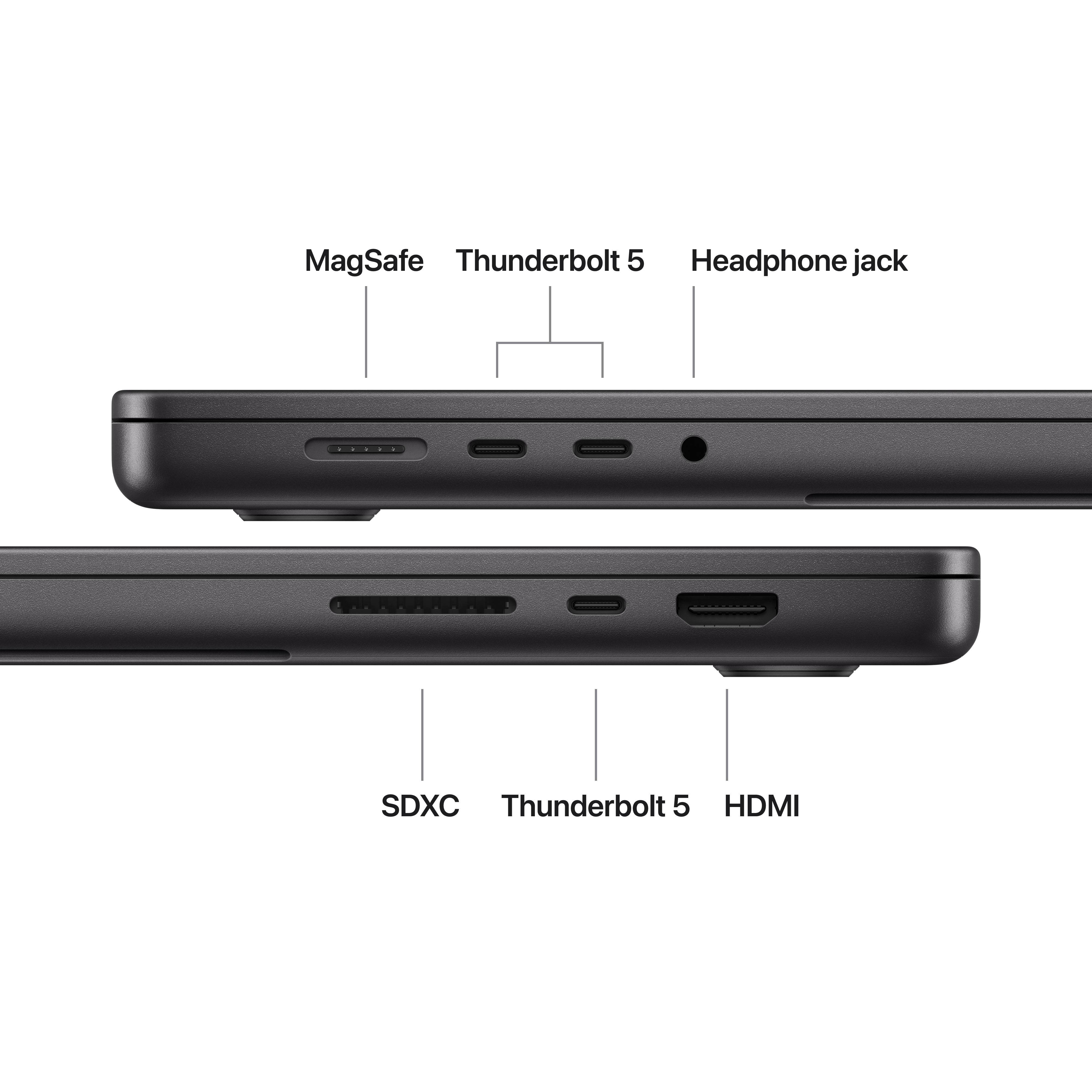 Portátil Apple MacBook Pro 16" M5 Pro 18-Core CPU 20-Core GPU 48GB 1TB SSD Preto Sideral - Imagem 7