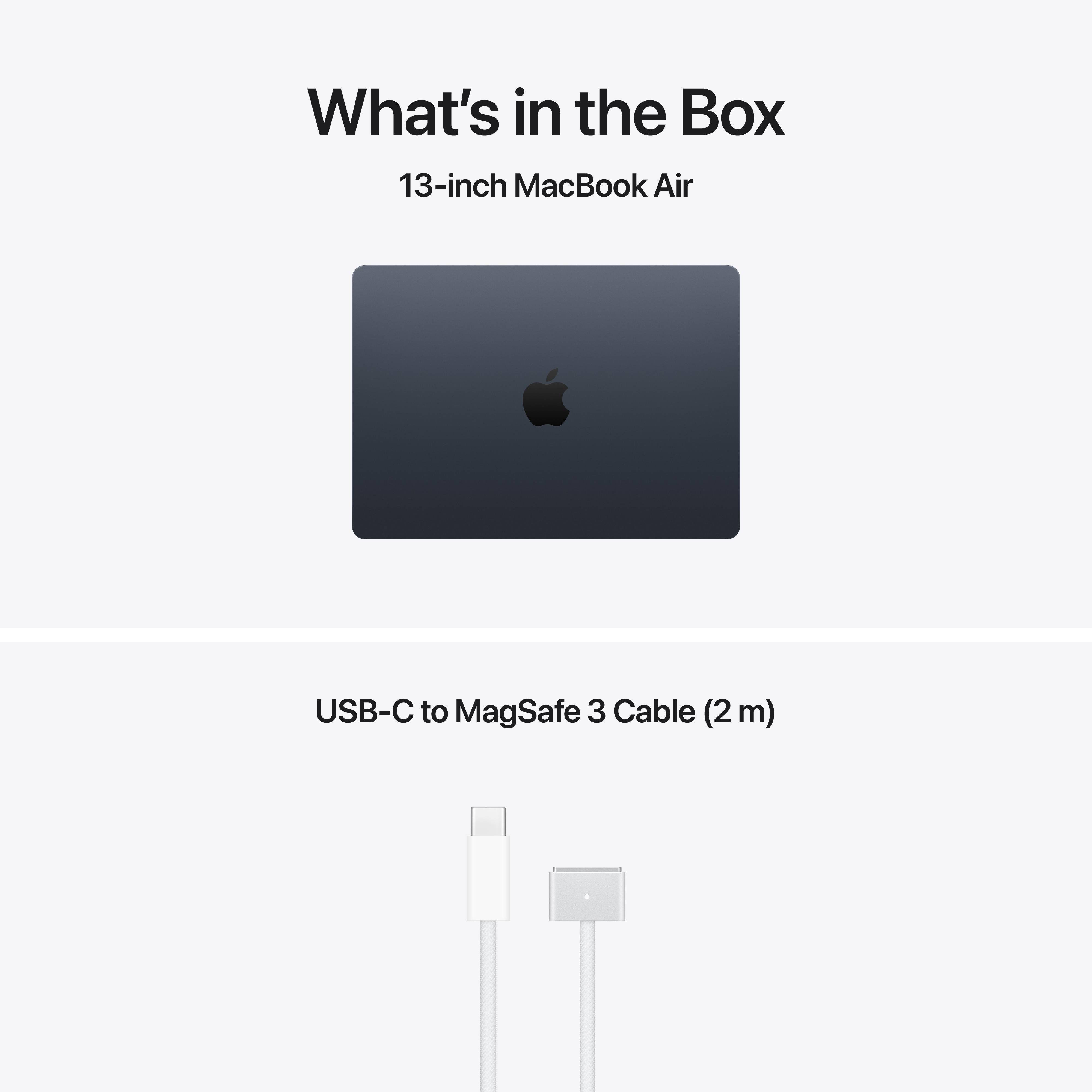 Portátil Apple MacBook Air 13" Chip M5 CPU 10-Core GPU 10-Core 16GB 1TB SSD Meia-noite - Imagem 9