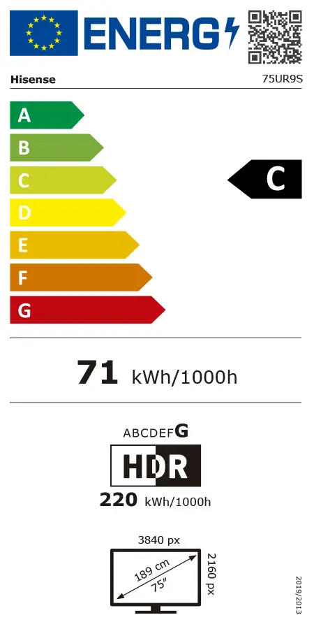 Televisão Hisense 75" Série UR9S RGB MiniLED Ultra HD AI 4K 180Hz WiFi Bluetooth - Imagem 16