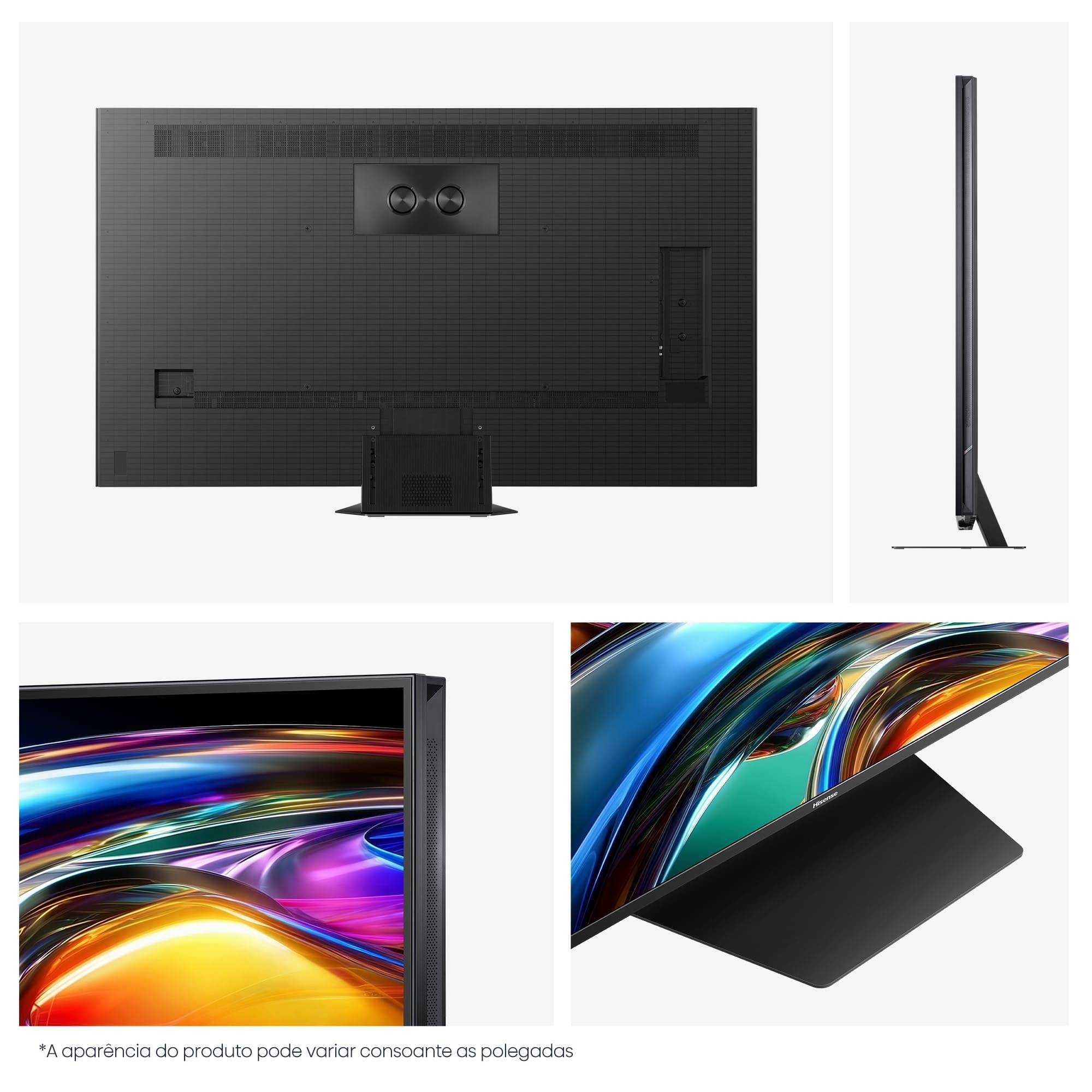 Televisão Hisense 75" Série UR9S RGB MiniLED Ultra HD AI 4K 180Hz WiFi Bluetooth - Imagem 11