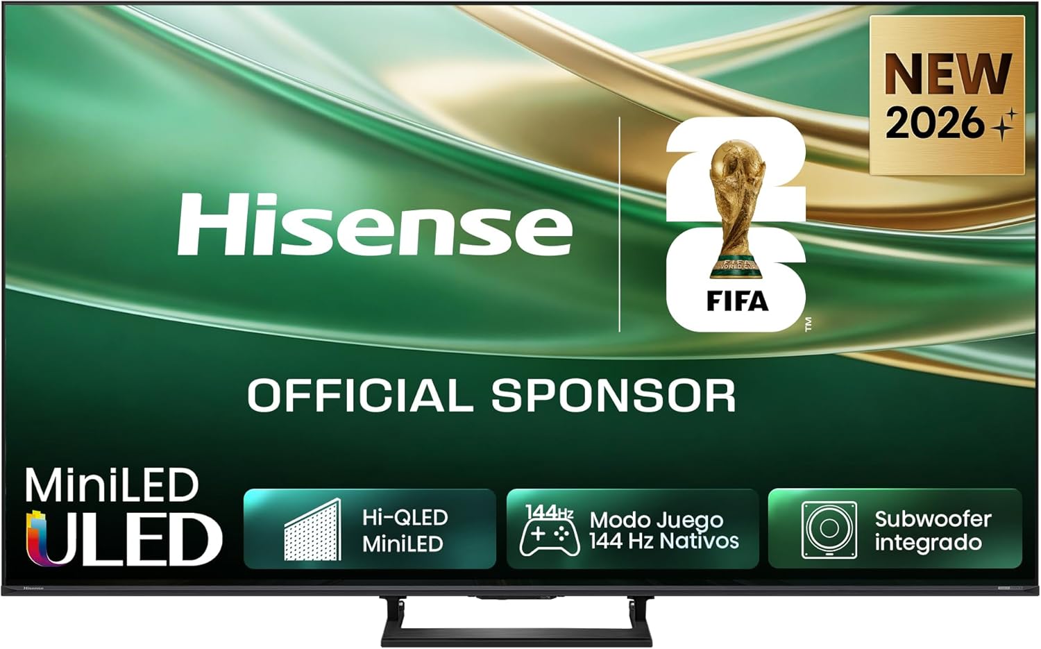 Smart TV Hisense Serie E8S 50" MiniLED QLED Ultra HD 4K 144Hz WiFi Bluetooth