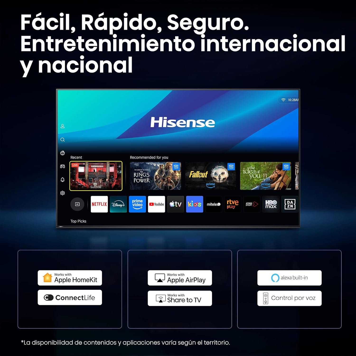 TV Hisense Série E8S 55" MiniLED QLED Ultra HD 4K 144Hz Smart TV WiFi Bluetooth - Imagem 9
