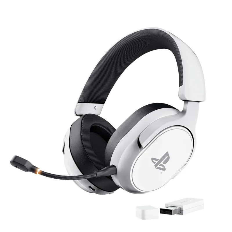 Auscultadores Gaming Trust GXT 499W Forta Sem Fios para PS5 Branco - Imagem 2