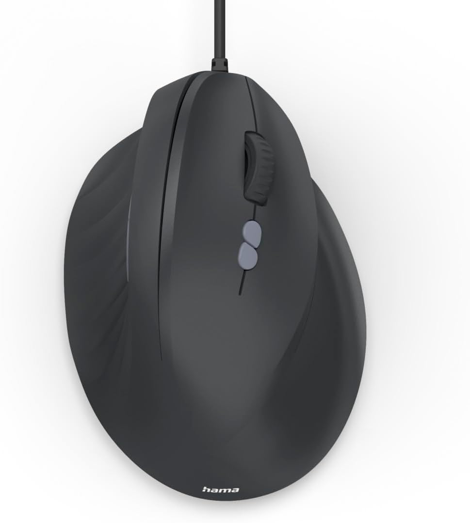 HAMA Ergo USB Mouse ECM-500R black Optical 7 Buttons black