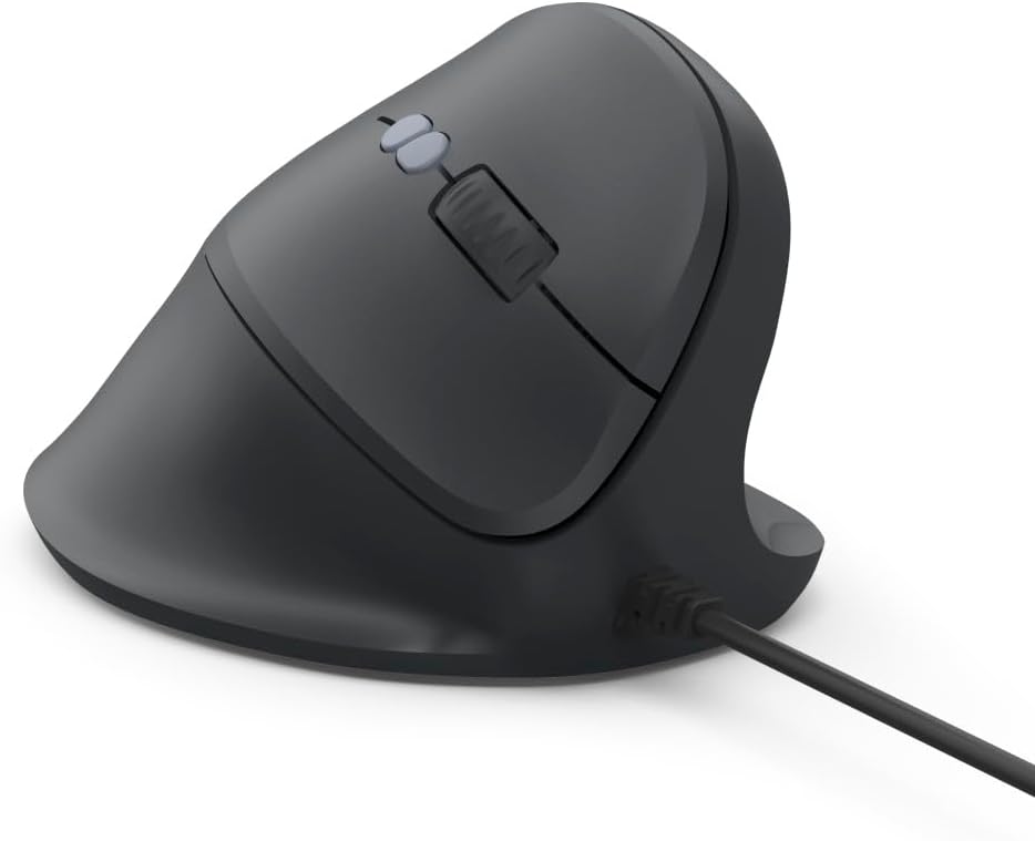 HAMA Ergo USB Mouse ECM-500R black Optical 7 Buttons black - Imagem 7