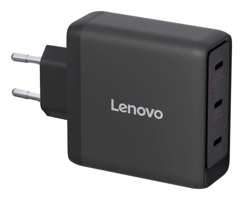Carregador Lenovo Multi-port 100W GaN USB-C Preto - Imagem 5