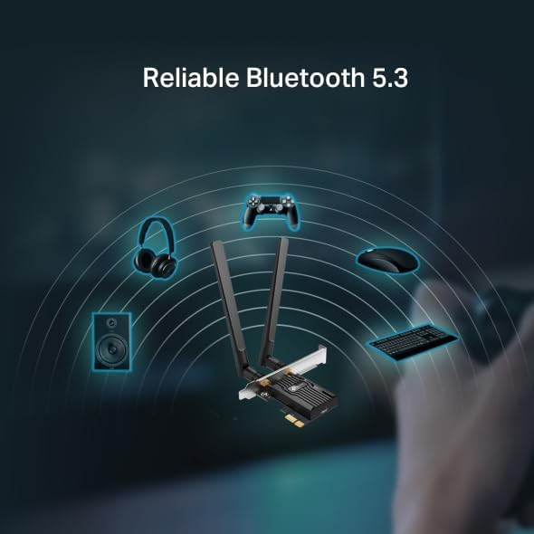 Adaptador de Rede TP-LINK TX10E Archer AX900 Wi-Fi 6 Bluetooth 5.3 PCI Express Dual Band 887 Mbps - Imagem 5