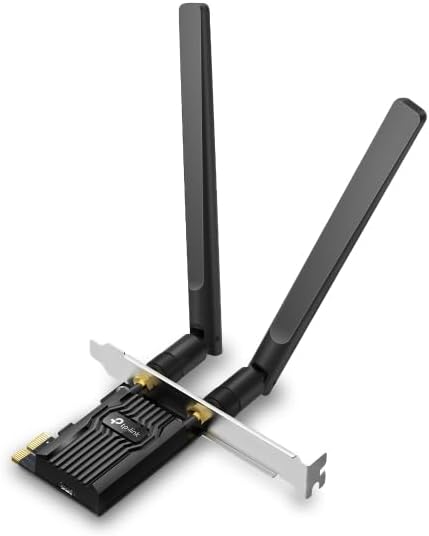 Adaptador de Rede TP-LINK TX10E Archer AX900 Wi-Fi 6 Bluetooth 5.3 PCI Express Dual Band 887 Mbps - Imagem 1
