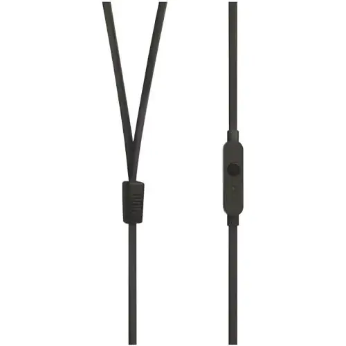 Auriculares In-Ear JBL T110 com Microfone e Cabo Plano Anti-Nós Preto - Imagem 4