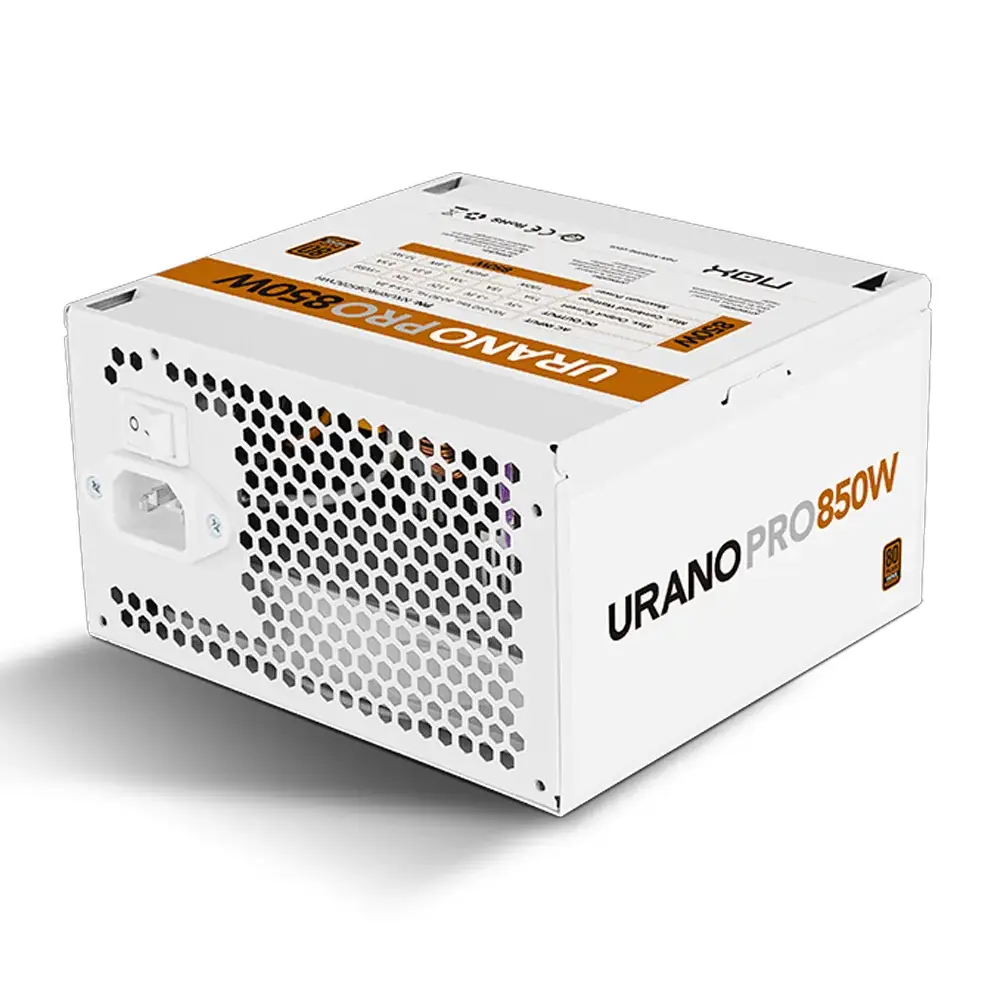 Fonte de Alimentação NOX Urano Pro White 850W 80 Plus Bronze Branco