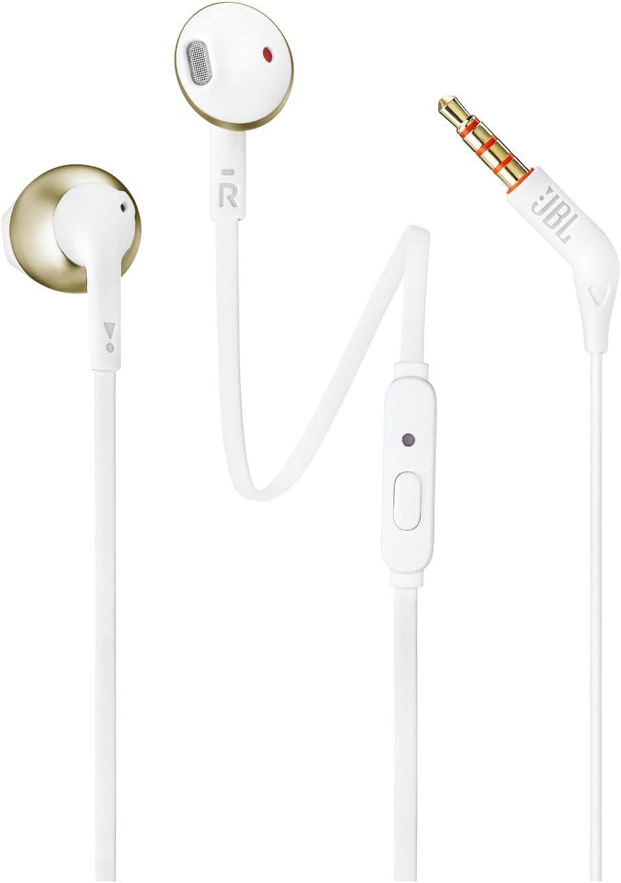 Auriculares JBL T205 Champanhe