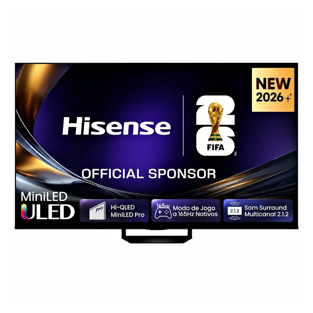 Smart TV Hisense 85" Serie U7S Pro MiniLED QLED Ultra HD 4K 165Hz WiFi Bluetooth