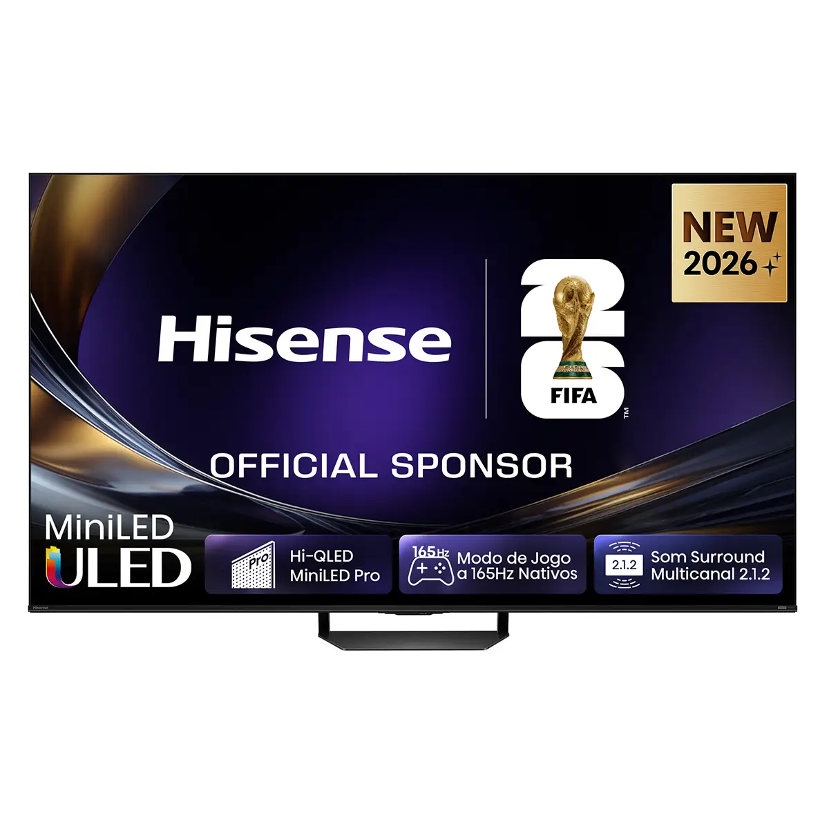 Smart TV Hisense 75" Serie U7S Pro Mini-LED QLED Ultra HD 4K 165Hz WiFi Bluetooth