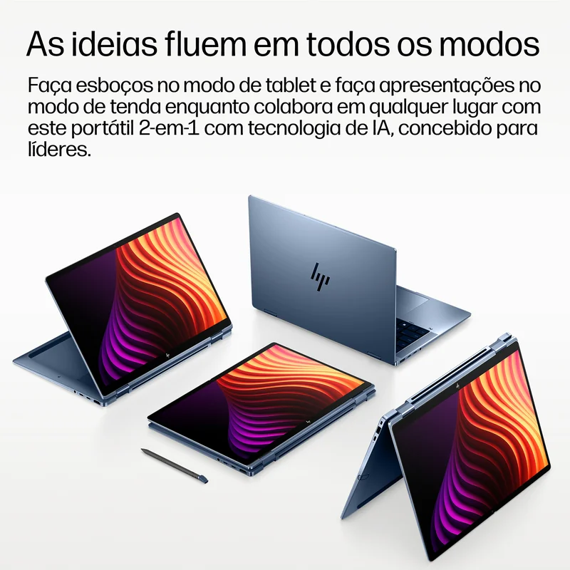 Portátil HP Elitebook X Flip G2i 14" AI Intel Core Ultra X7 358H 32GB 1TB SSD 2.8K OLED Touch 5G Windows 11 Pro - Imagem 8