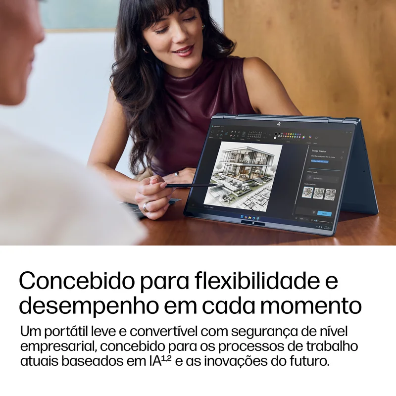 Portátil HP Elitebook X Flip G2i 14" AI Intel Core Ultra X7 358H 32GB 1TB SSD 2.8K OLED Touch 5G Windows 11 Pro - Imagem 7