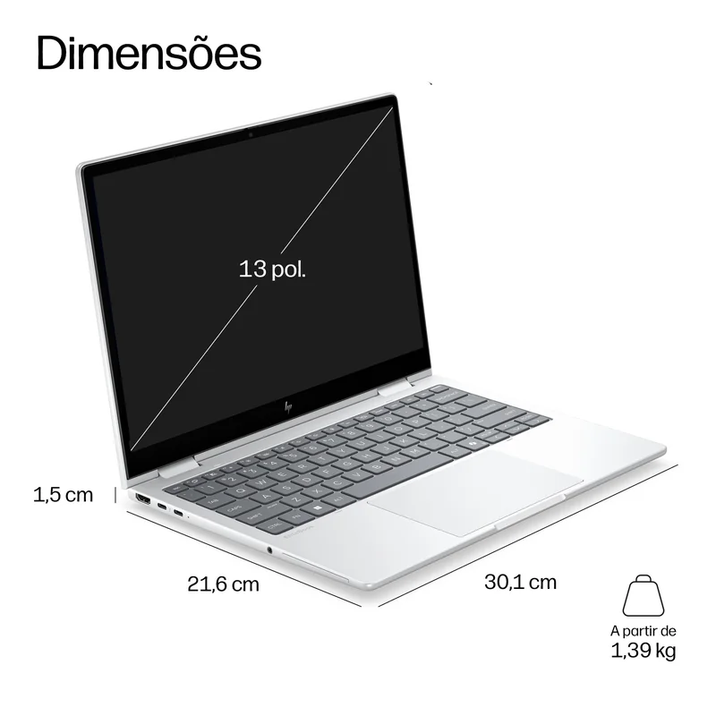 Portátil HP EliteBook 8 Flip G2i 13 AI Intel Core Ultra 5 325 13.3" WUXGA Touch 16GB 512GB SSD W11P - Imagem 4