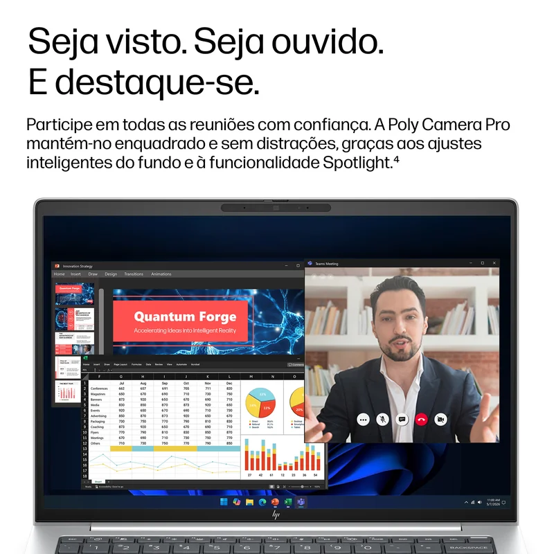 Portátil HP EliteBook 8 G2a 14 AI AMD Ryzen AI 7 450 14" WUXGA 32GB DDR5 1TB SSD W11P - Imagem 11