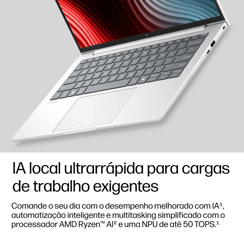 Portátil HP EliteBook 8 G2a 14 AI AMD Ryzen AI 7 450 14" WUXGA 32GB DDR5 1TB SSD W11P - Imagem 6