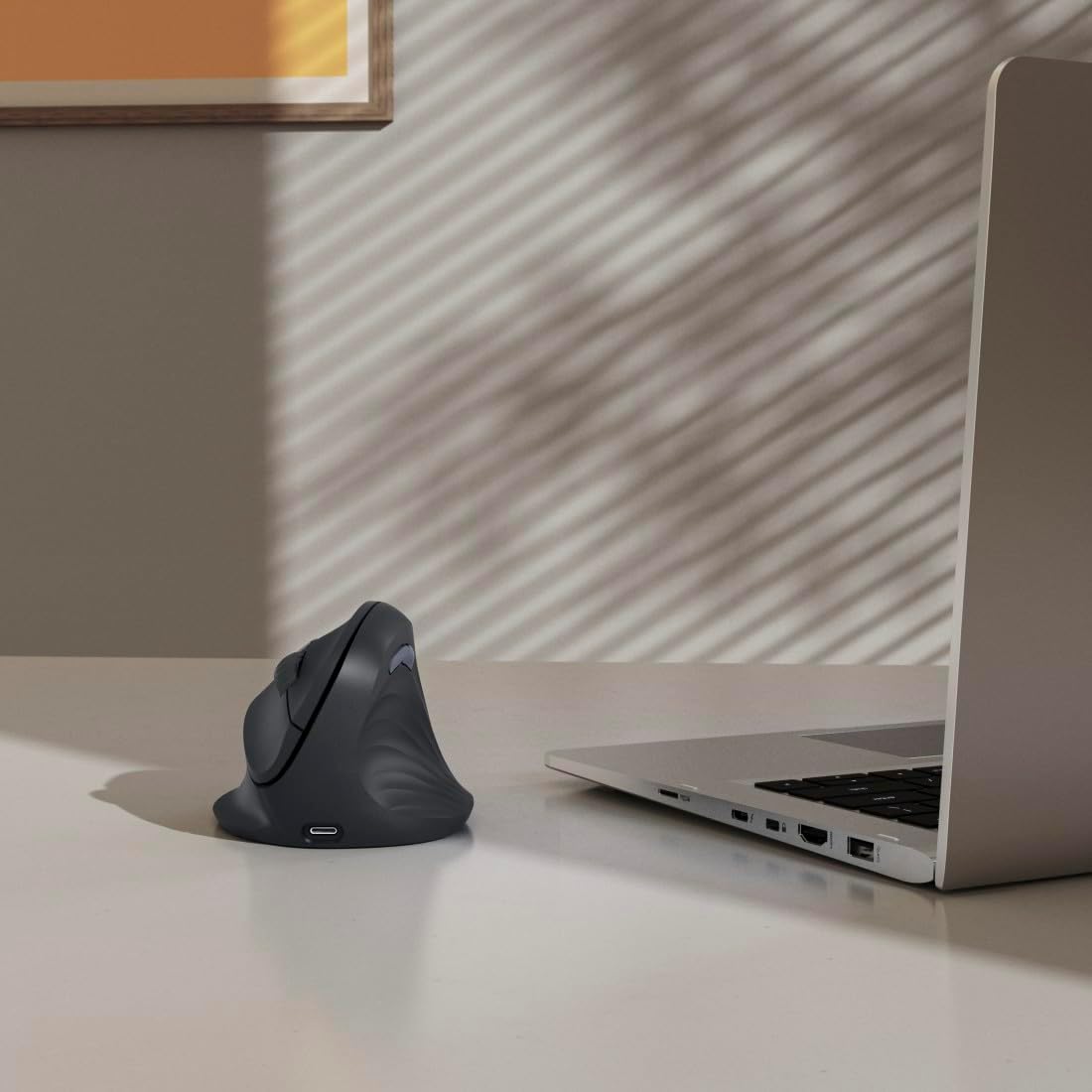 Rato Vertical Ergonómico HAMA EWM-600R Multi-Device Wireless Bateria Preto - Imagem 7