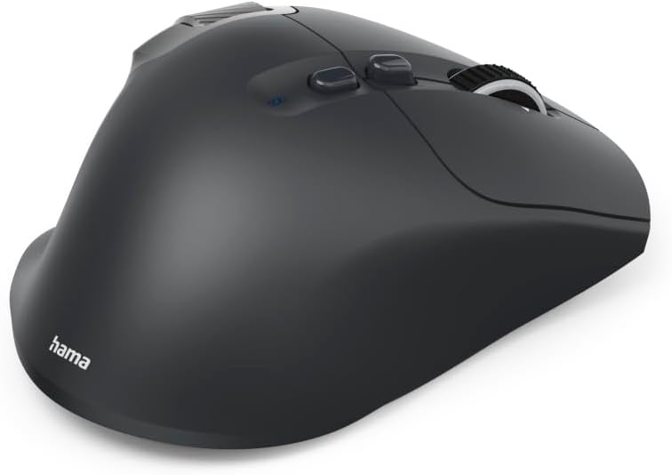 Rato Sem Fio Hama WM-900 Ergonómico Multi-Device Bluetooth/Rádio LED Preto - Imagem 3