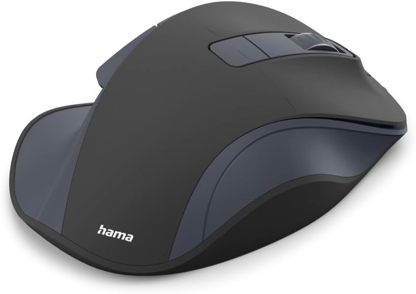 Rato Sem Fios Hama WM-500 Ergonómico 6 Botões Silencioso Preto - Imagem 3