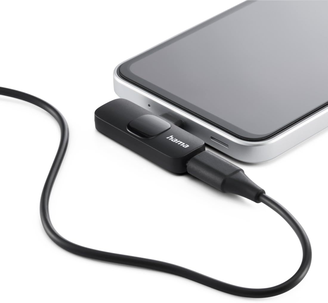 Microfone de Lapela Sem Fios Hama Smart Wireless Clip-on para Telemóveis e Smartphones - Imagem 6