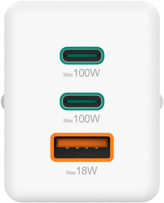 Carregador Hama Fast Charger GaN 100W 2x USB-C 1x USB-A Branco - Imagem 9