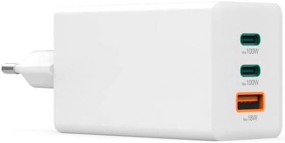 Carregador Hama Fast Charger GaN 100W 2x USB-C 1x USB-A Branco - Imagem 8