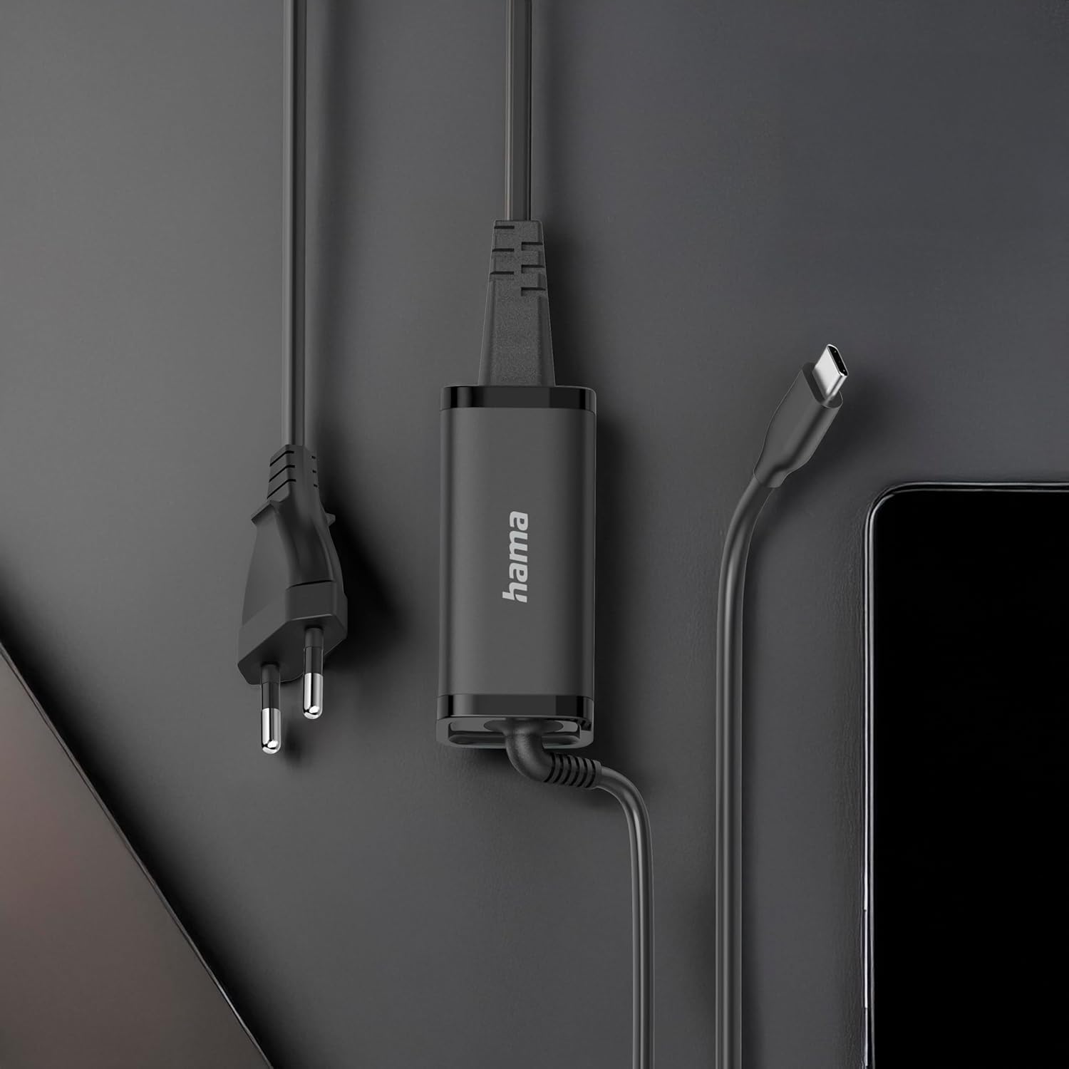Carregador Portátil HAMA Universal USB-C GaN Power Delivery 100W 5-20V - Imagem 2