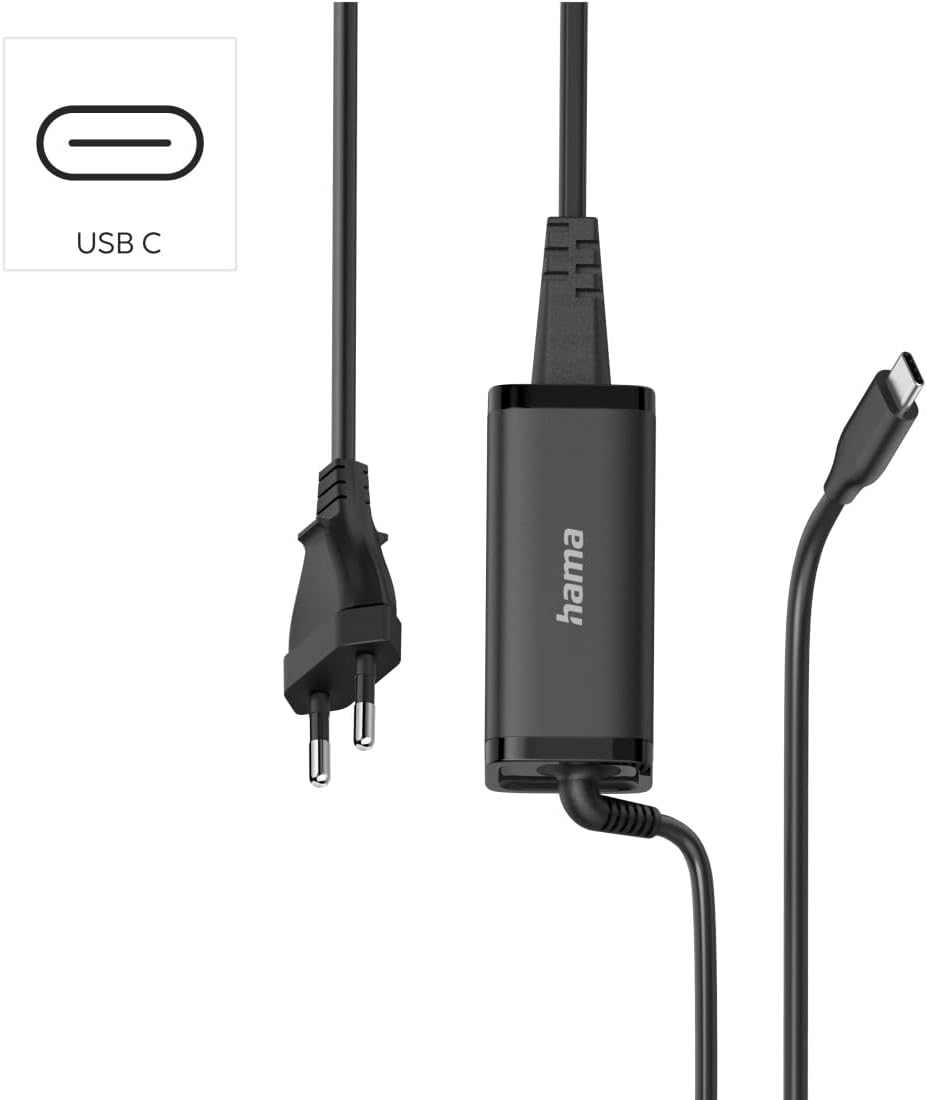 Carregador para Portátil HAMA Universal USB-C 65W Power Delivery GaN 5-20V - Imagem 2