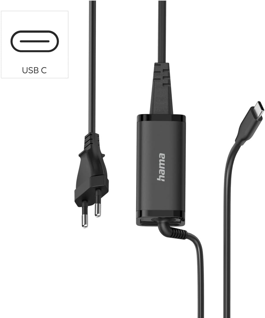 Carregador Universal HAMA para Portátil USB-C GaN Power Delivery 45W 5-20V - Imagem 2