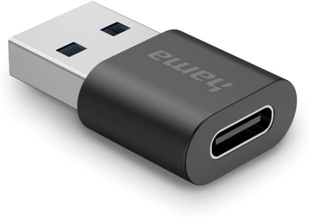Adaptador USB Hama Ficha USB-A para Tomada USB-C USB 3.2 Gen2 10 Gbit/s