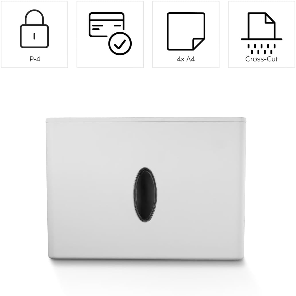 Destruidora de Papel HAMA Safe X40-W com Nível de Segurança P4 T4 E3 - Imagem 2
