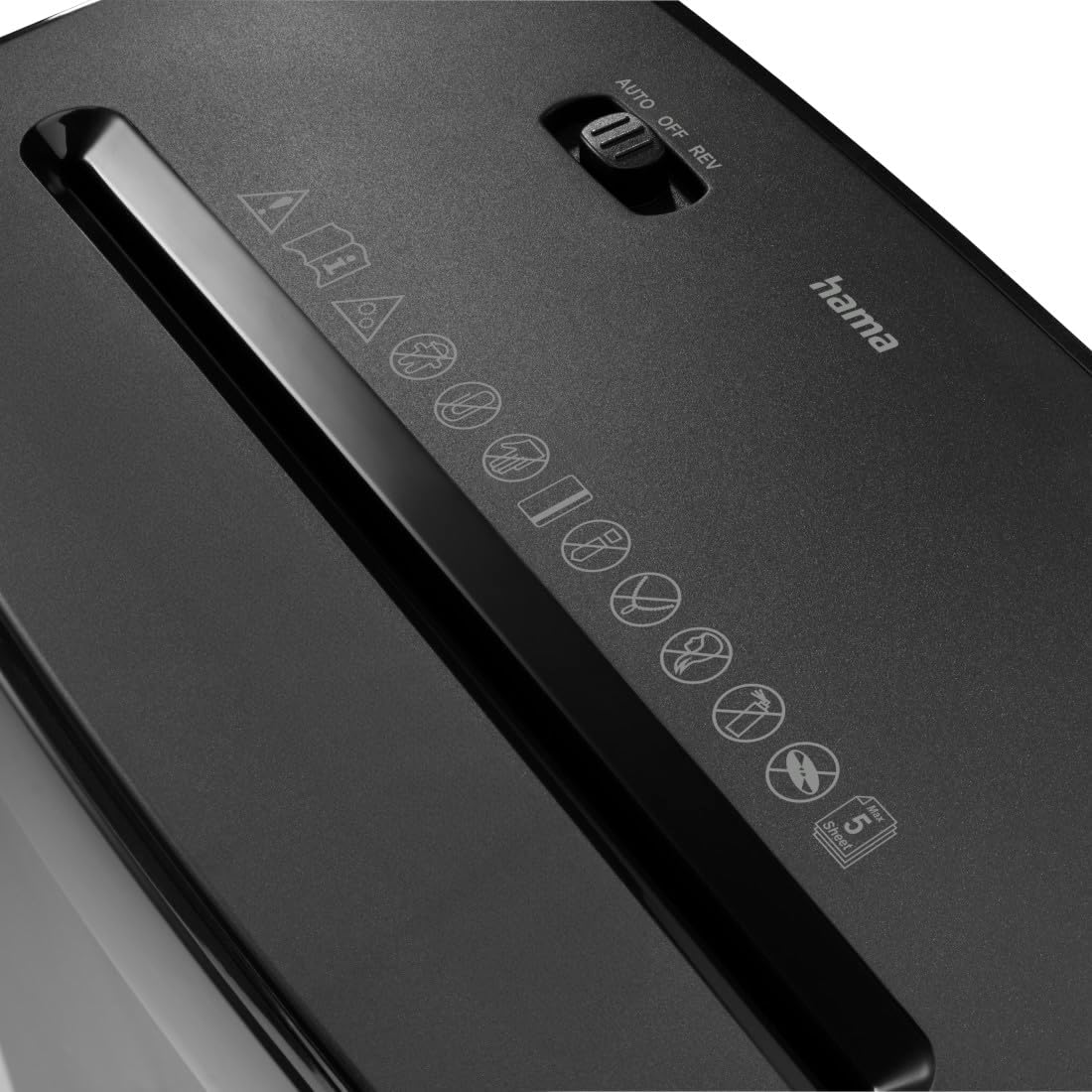 Destruidora de Papel HAMA Safe X50 Nível de Segurança P4 T4 E3 para Documentos e Cartões - Imagem 5