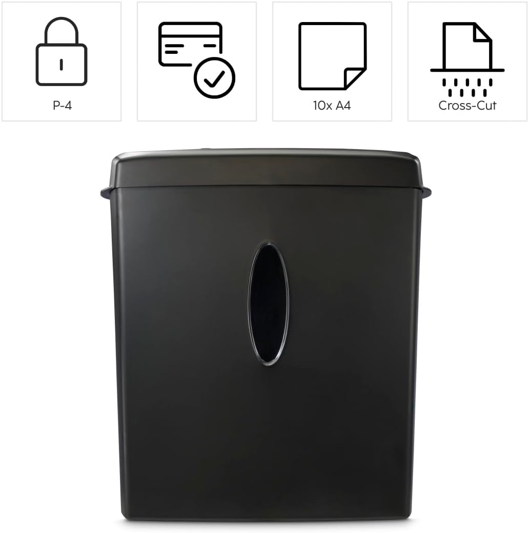 Destruidora de Papel Hama Safe X100CD Nível de Segurança P4 T4 E3 para Papel e CDs - Imagem 2