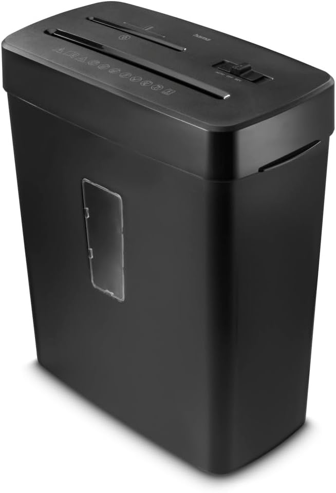 Destruidora de Documentos HAMA Prime M50CD-B Nível de Segurança P5 T2 E2 O1 Preto - Imagem 1