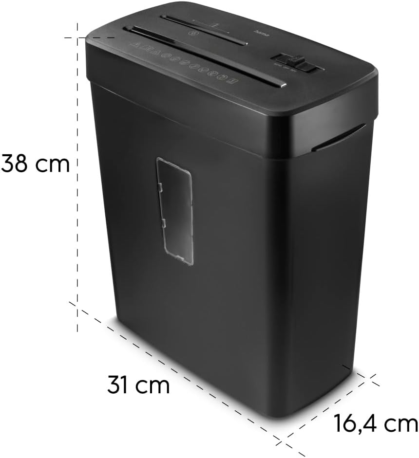 Destruidora de Documentos HAMA Prime M50CD-B Nível de Segurança P5 T2 E2 O1 Preto - Imagem 7