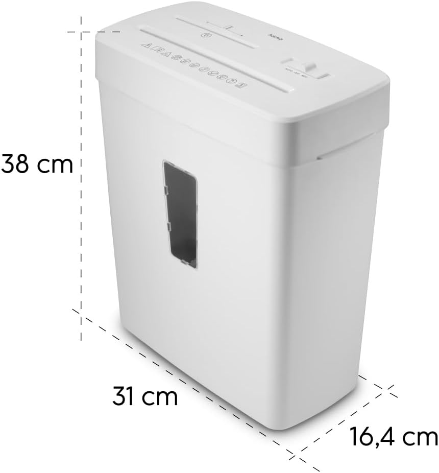 Destruidora de Papel Hama Prime M50CD-W Nível de Segurança P5 T2 E2 O1 Branco - Imagem 7