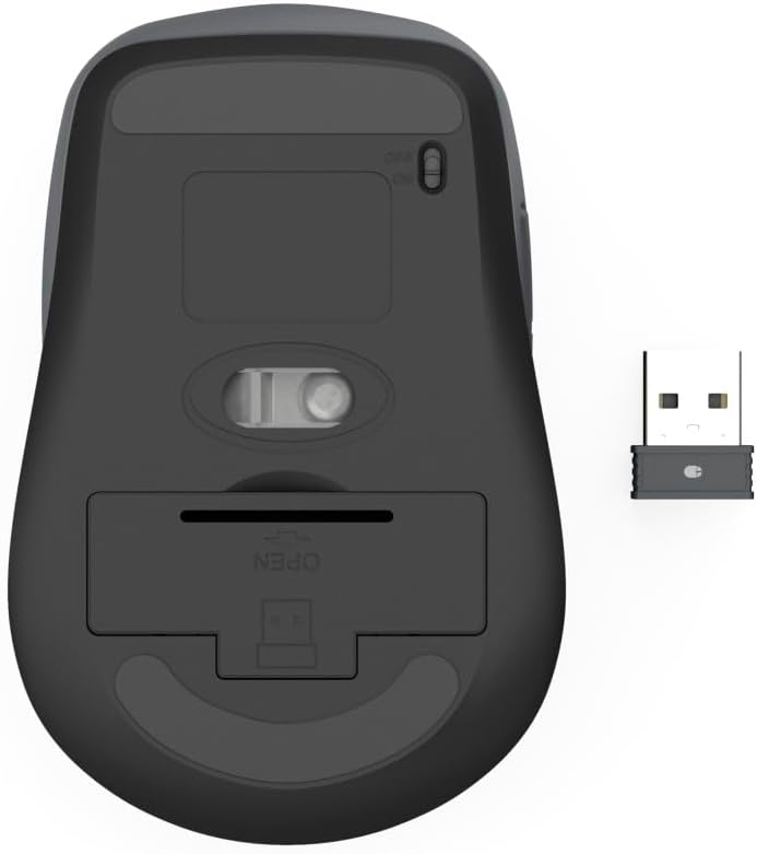 Rato Hama WM-450 Multi-Device Wireless e Bluetooth 7 Botões Preto - Imagem 5