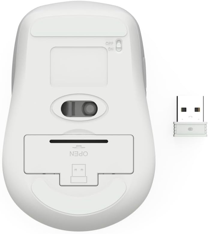 Rato Sem Fio Hama WM-450 Multi-Device Bluetooth/Radio 7 Botões Branco - Imagem 5