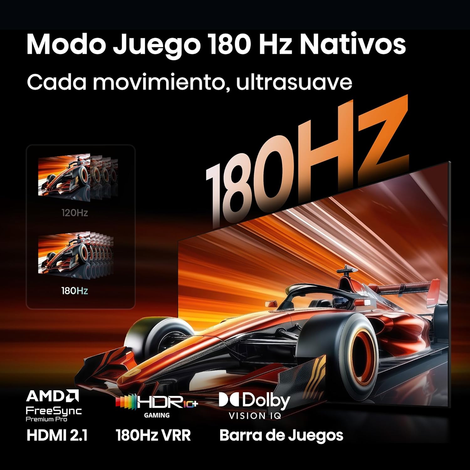 Televisão HISENSE Serie UR8S 65" RGB Mini-LED Ultra HD 4K USB HDMI WiFi Bluetooth - Imagem 5