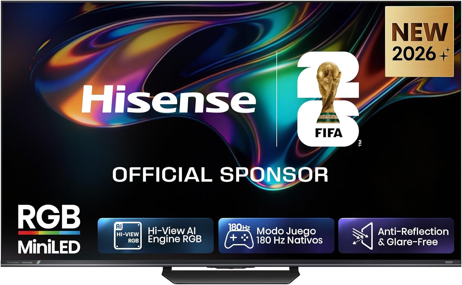 Televisão HISENSE Serie UR8S 65" RGB Mini-LED Ultra HD 4K USB HDMI WiFi Bluetooth