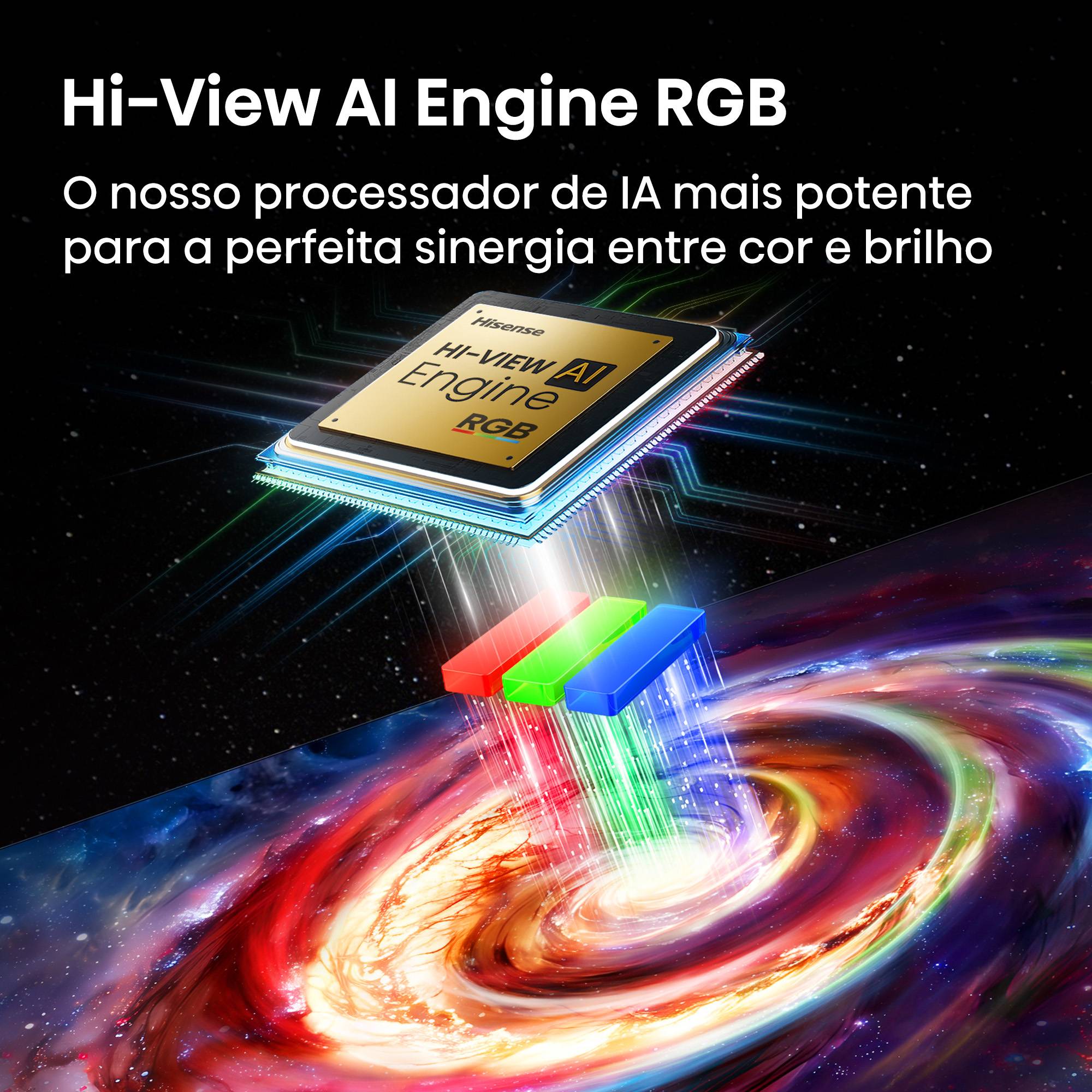Smart TV Hisense Serie UR8S 75" RGB MiniLED 4K Ultra HD USB HDMI WiFi Bluetooth - Imagem 5
