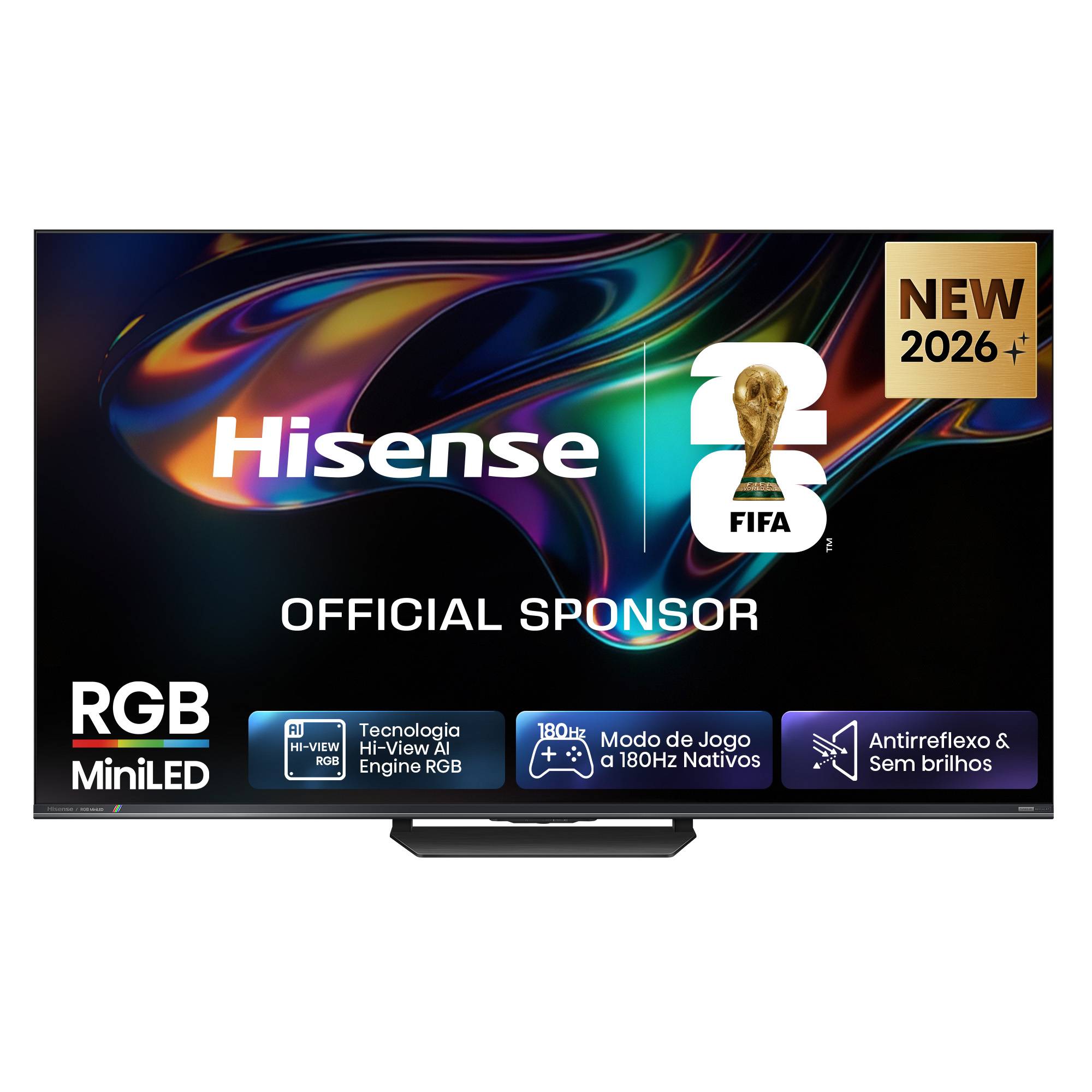 Smart TV Hisense Serie UR8S 75" RGB MiniLED 4K Ultra HD USB HDMI WiFi Bluetooth